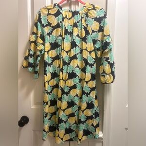 Crown & Ivy Floral Print Dress - Yellow, and Green